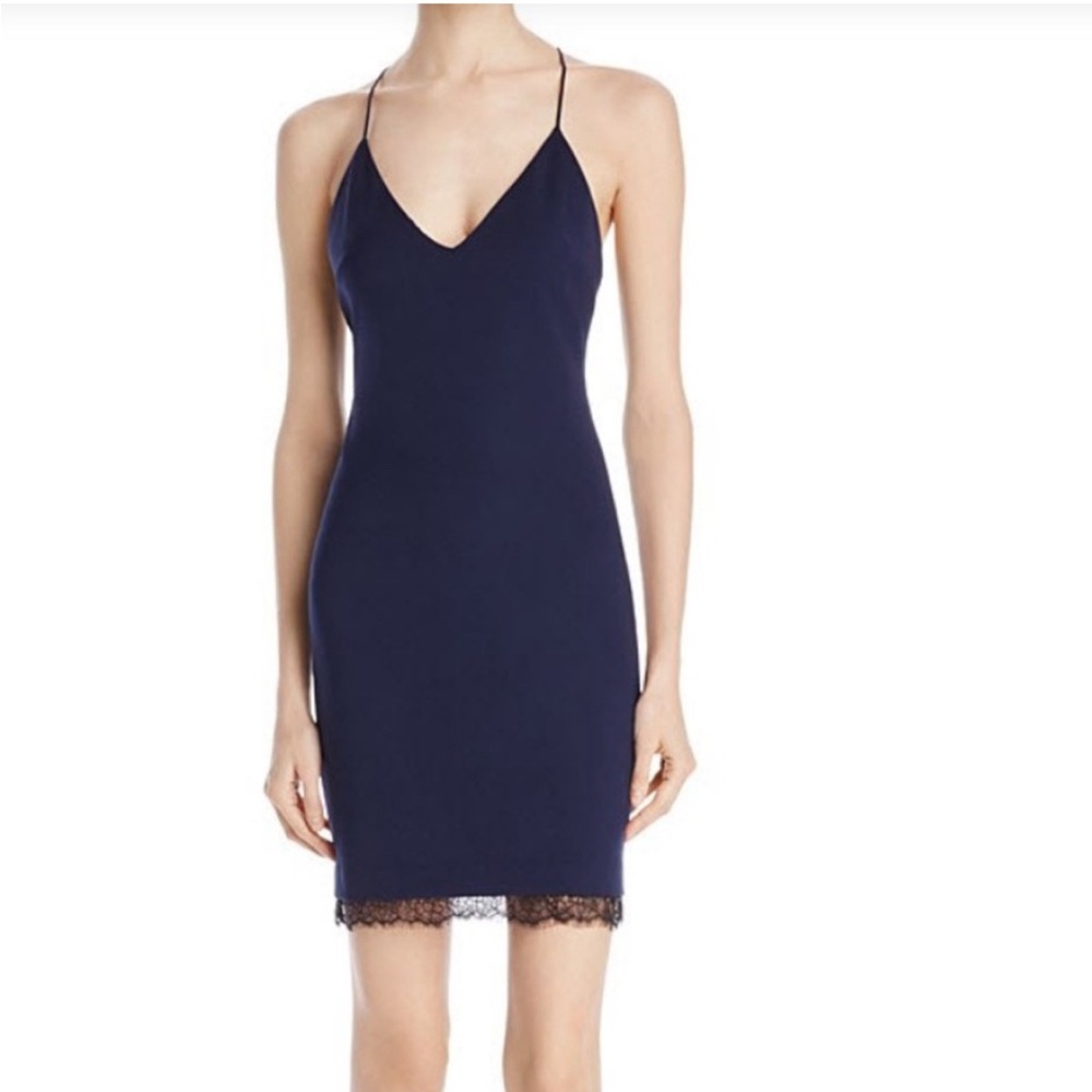 Alice + Olivia Navy Mini Dress